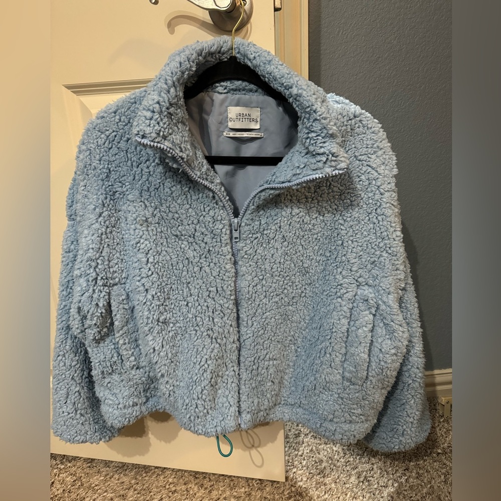 Women’s Urban Outfitters Fuzzy Blue Jacket